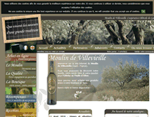 Tablet Screenshot of moulindevillevieille.com